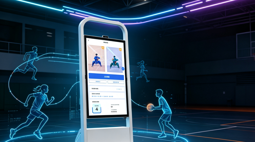 AI-powered K-12 physical education class with digital PE analytics