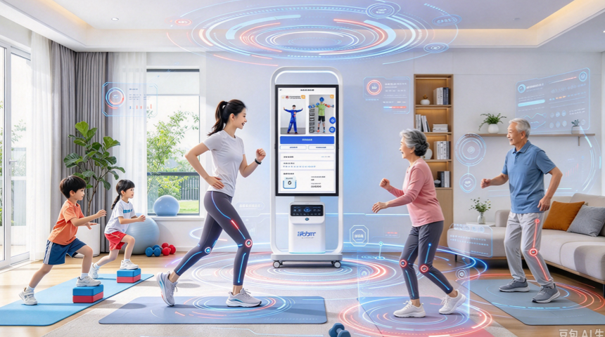AI home fitness platform for family sports training